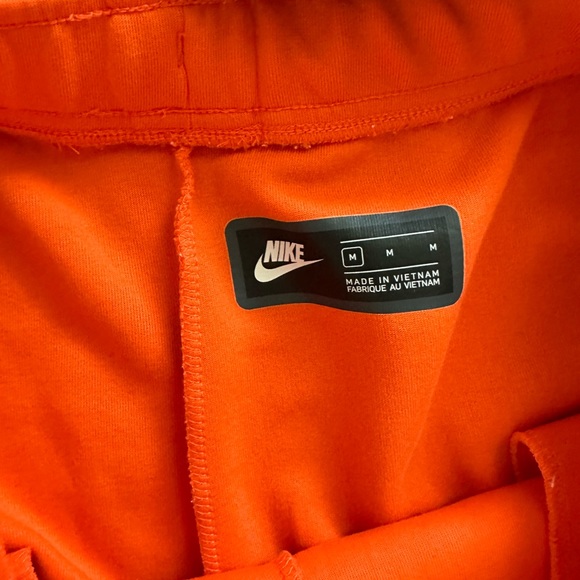 Electro Orange Nike Tech Fleece Full Zip Hooded Sweatshirt with matching Joggers - Picture 7 of 8